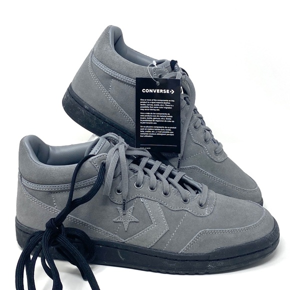 Converse CONS Fastbreak Pro Mid Women Size Suede Monocolor Gray Sneakers 168646C - Picture 2 of 8